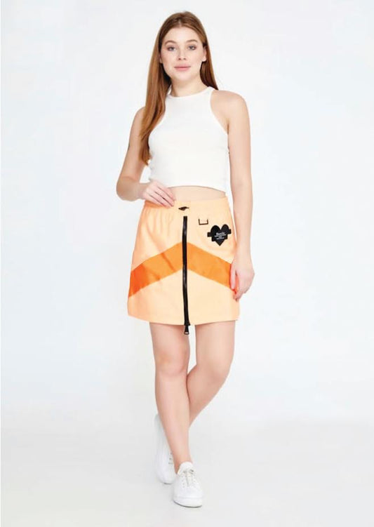 ORANGE VINTAGE SPORTY SKIRT