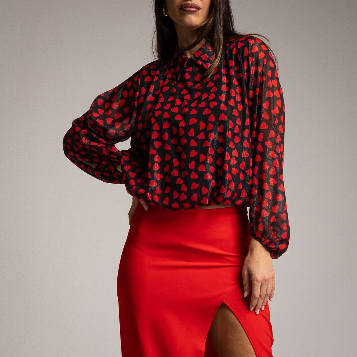 HEART PATTERN SHIRT