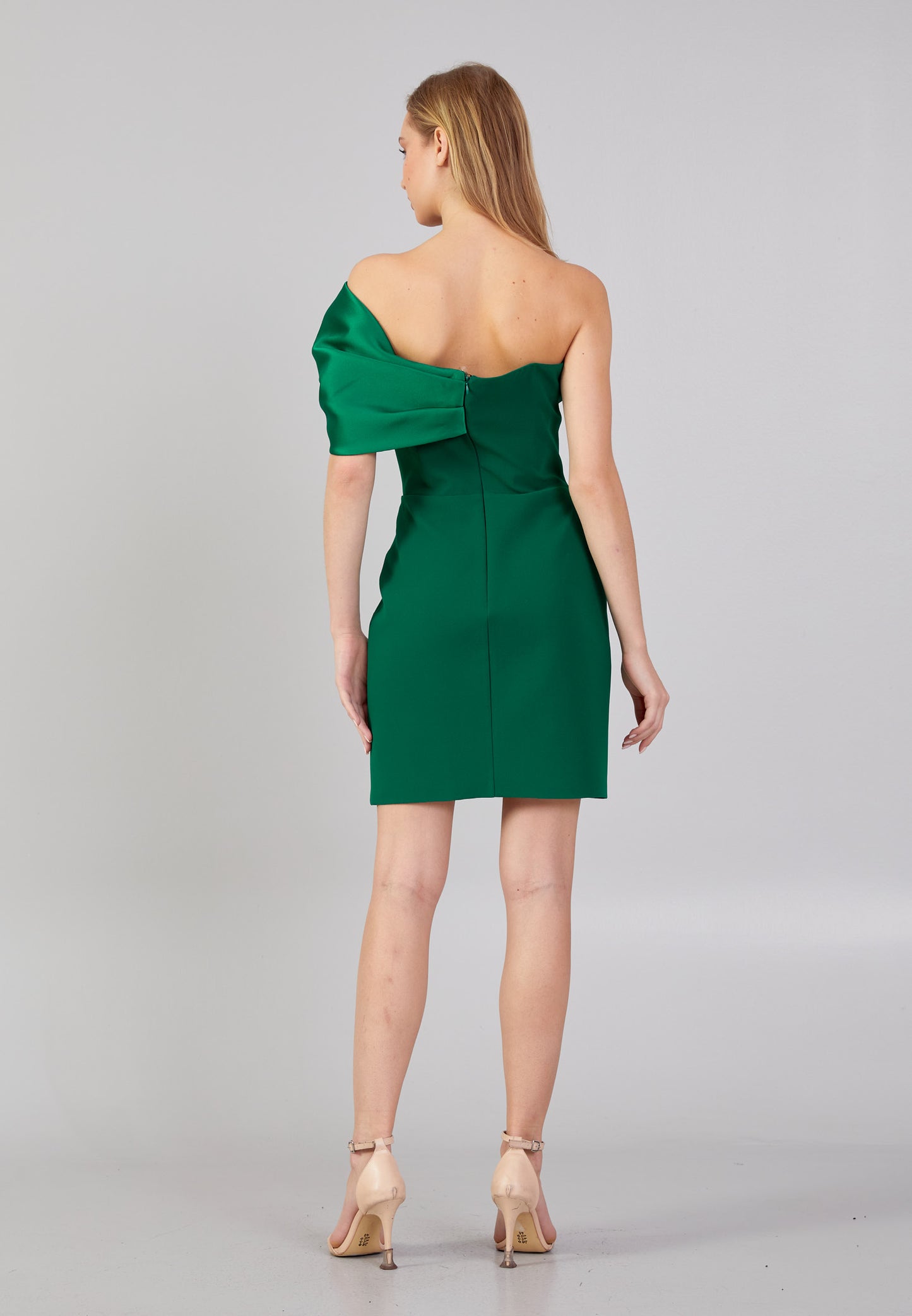 GREEN EMERALD BOW DRESS