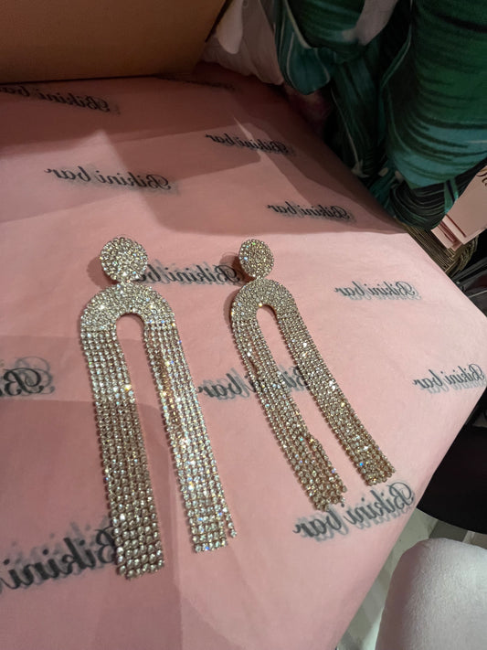 LONG CRYSTAL EARRINGS