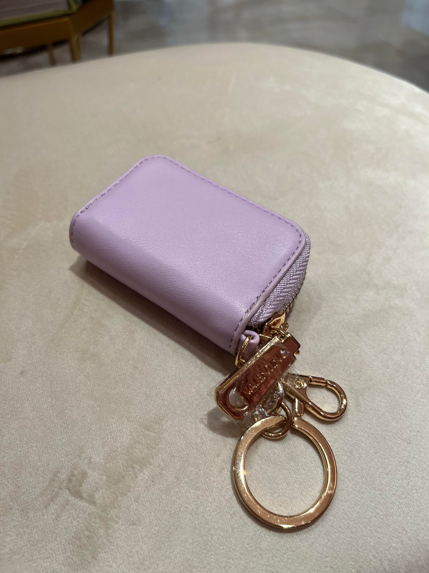 MINI VALENTINO LILA WALLET AND KEY HOLDER