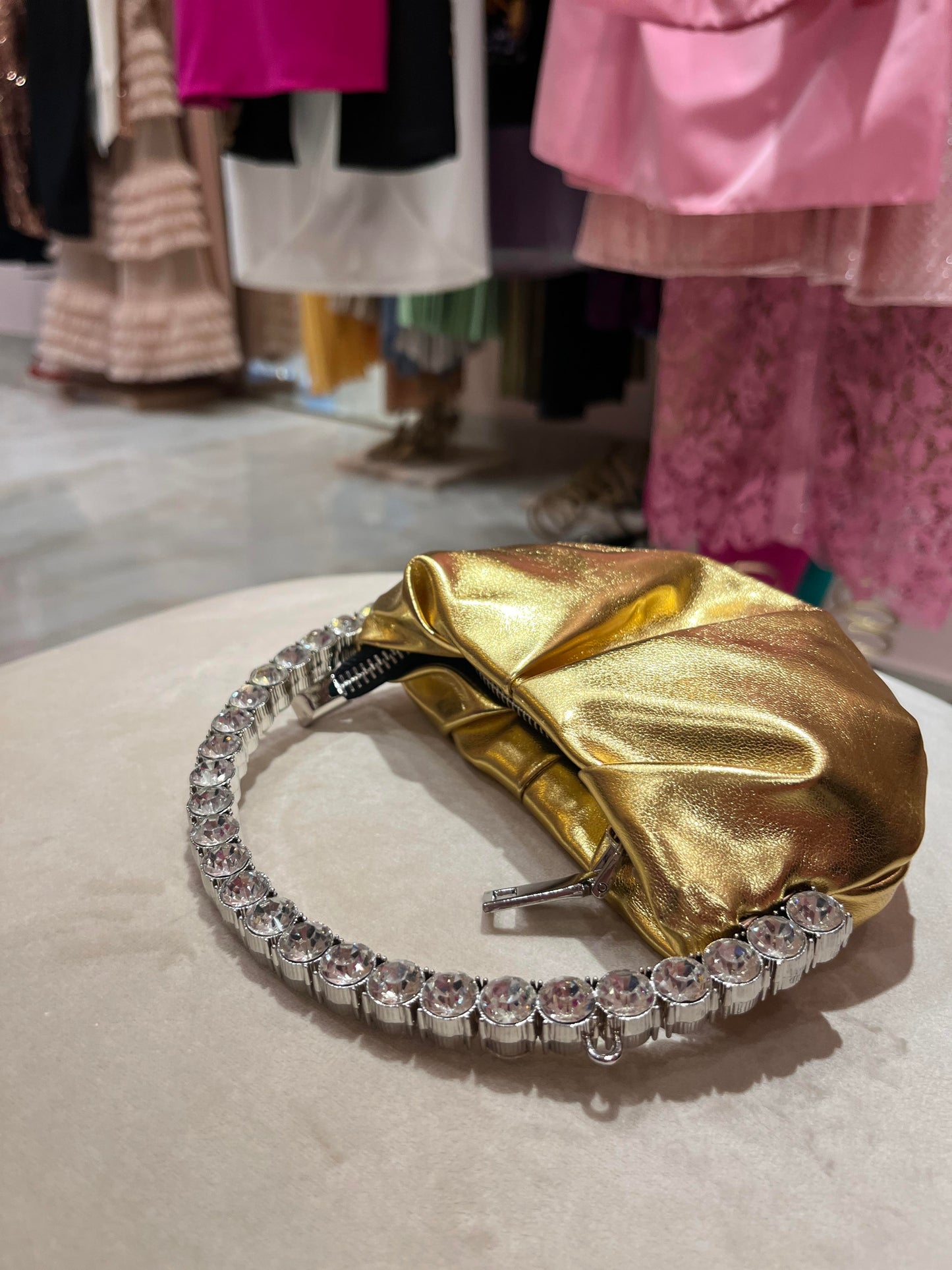 MINI GOLD METALLIC LEATHER PURSE