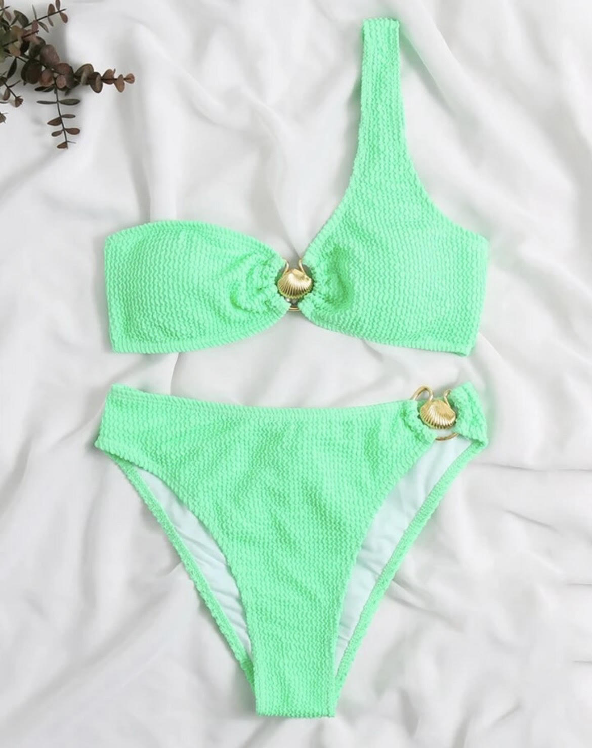 ASYMETRIC JULIA RUSHED BIKINI