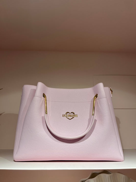 LOVE MOSCHINO LILA PINK VEGAN LEATHER BAG