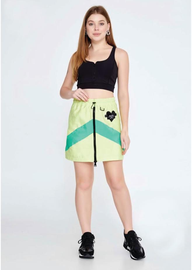 GREEN VINTAGE SPORTY SKIRT
