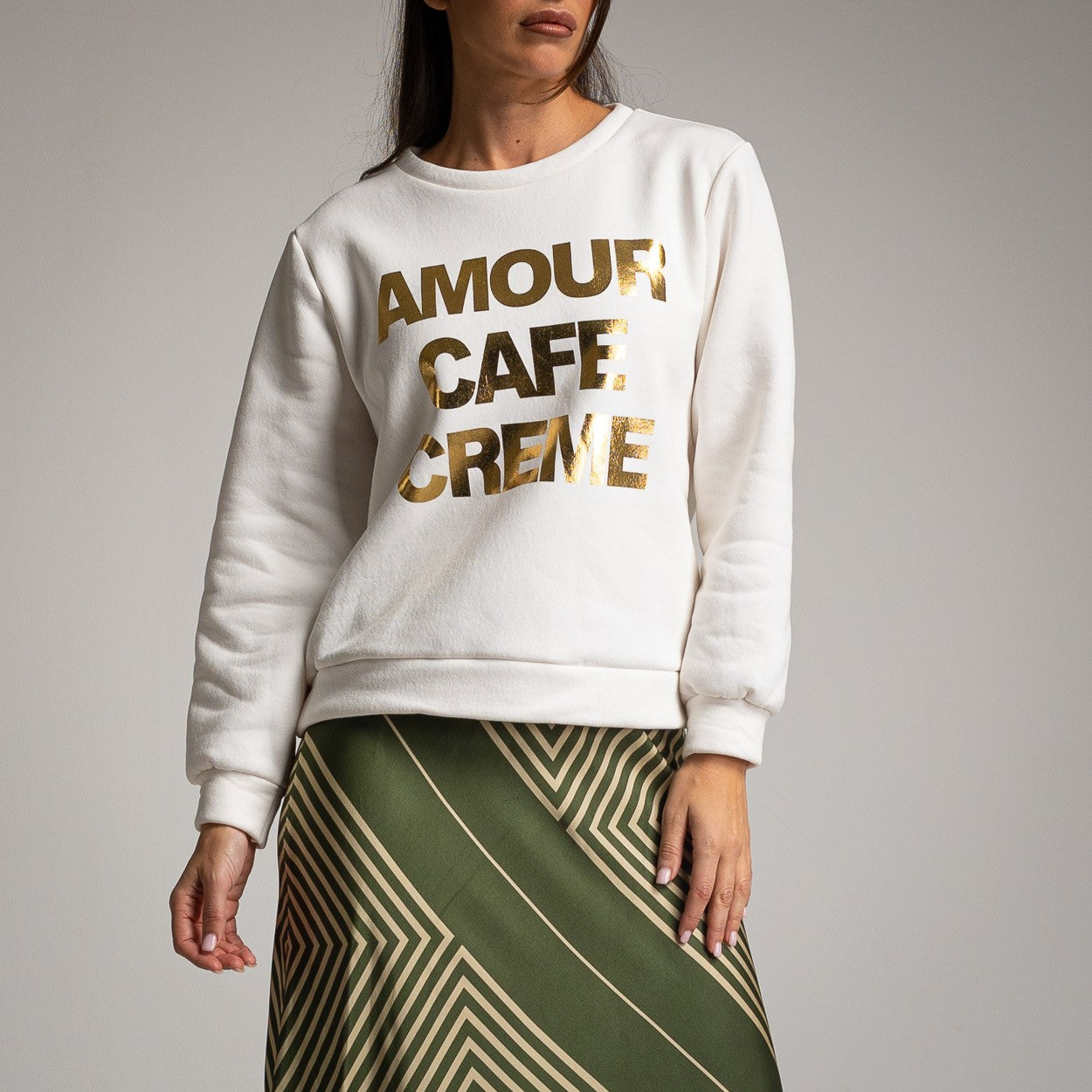 AMOUR CAFE CREME SWEATER