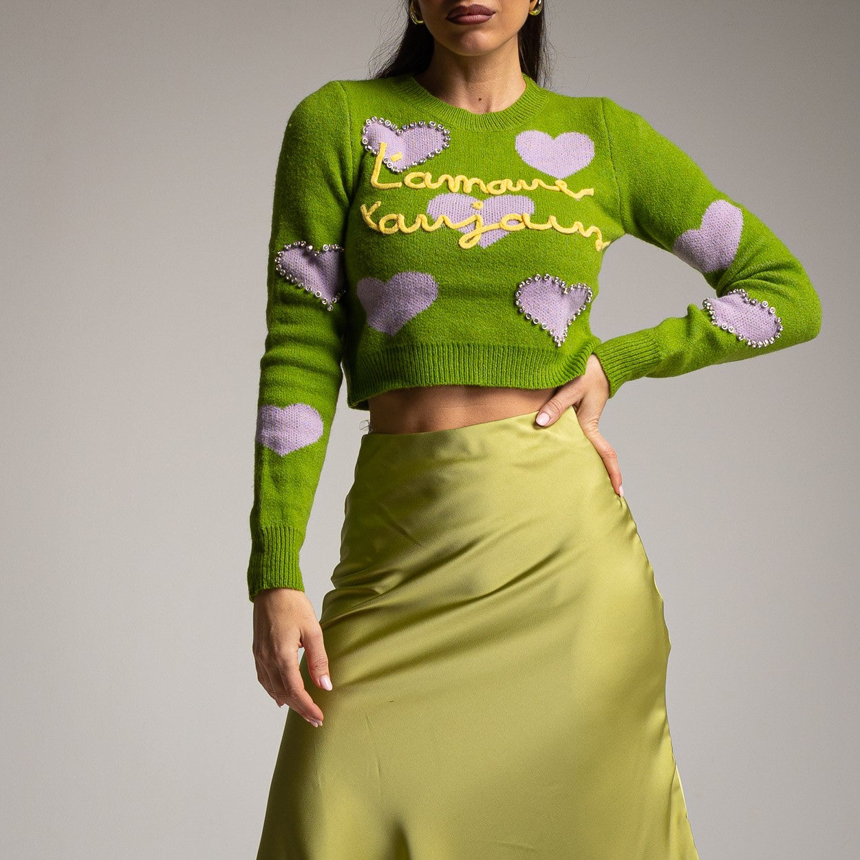 L'AMOUR TOUJOURS CROP JERSEY