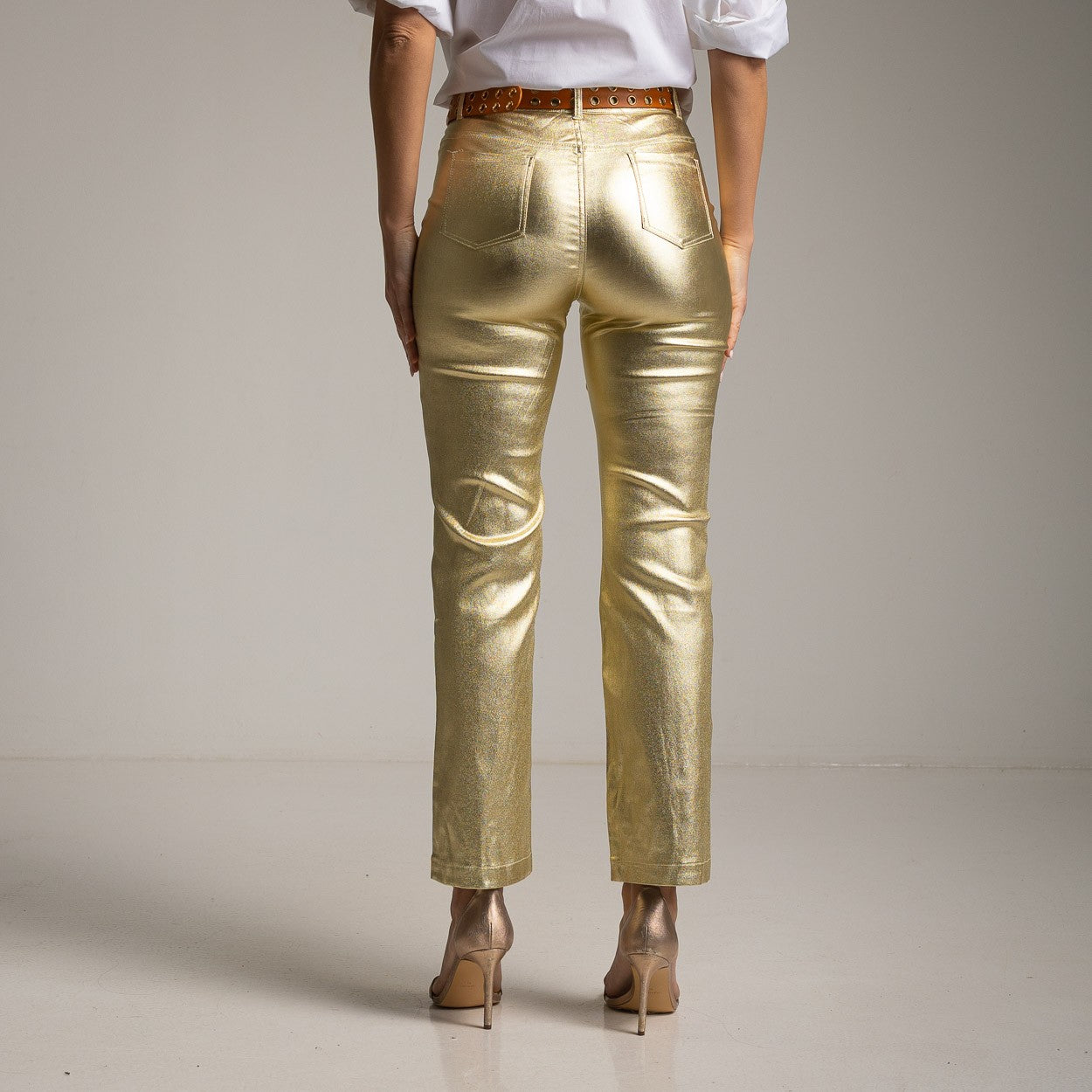 GOLD DENIM STRETCH PANT