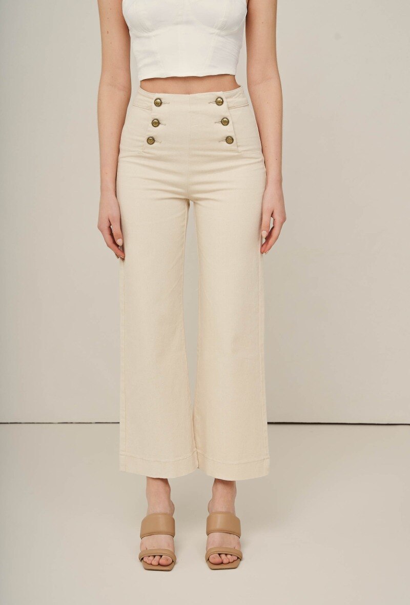 VANILLA HIGH WAIST DENIM PANT