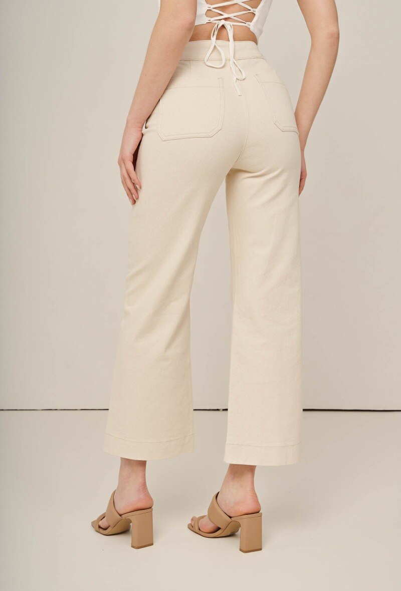 VANILLA HIGH WAIST DENIM PANT
