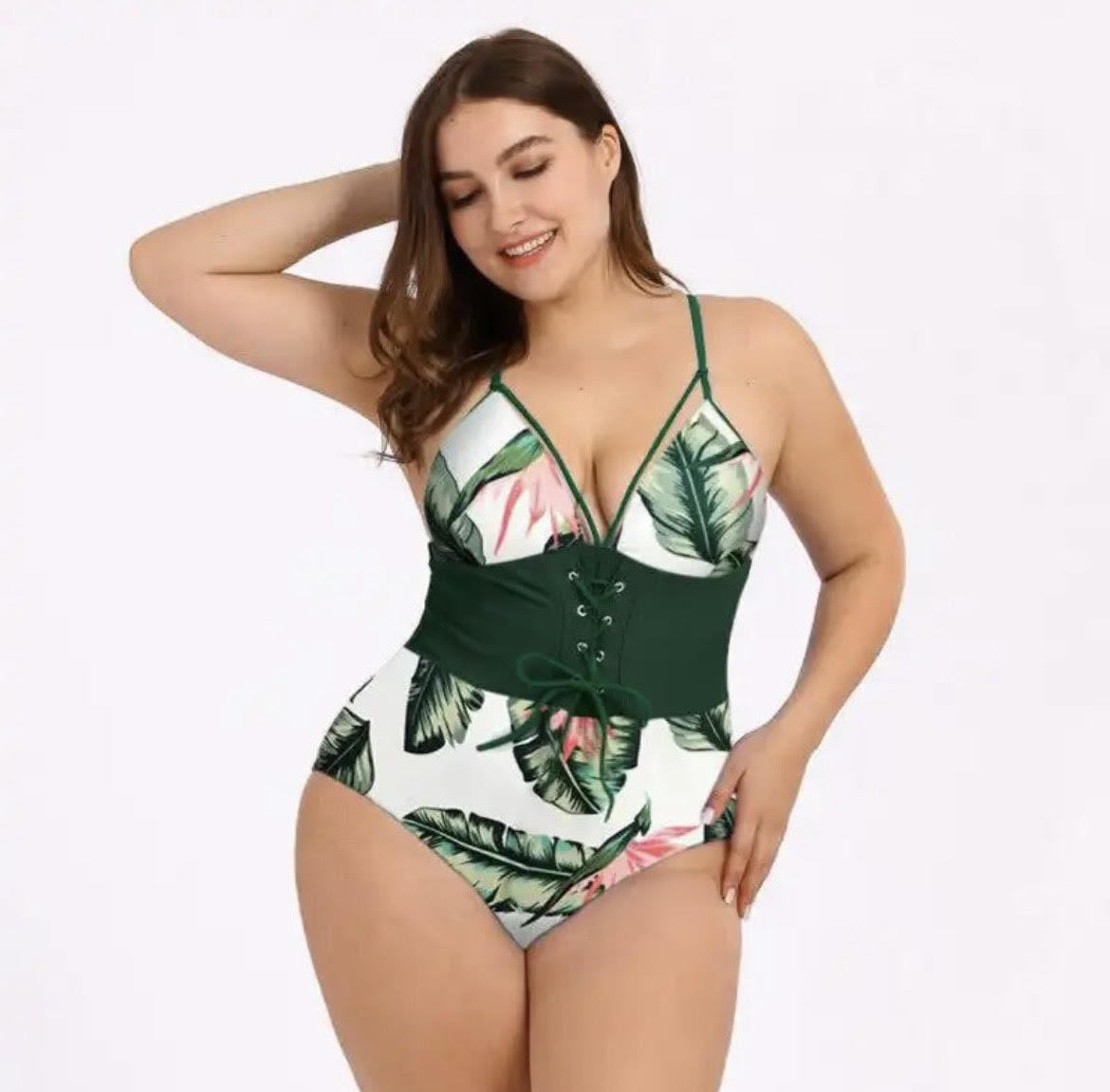 PALM BEACH LACE UP SWIMSUIT