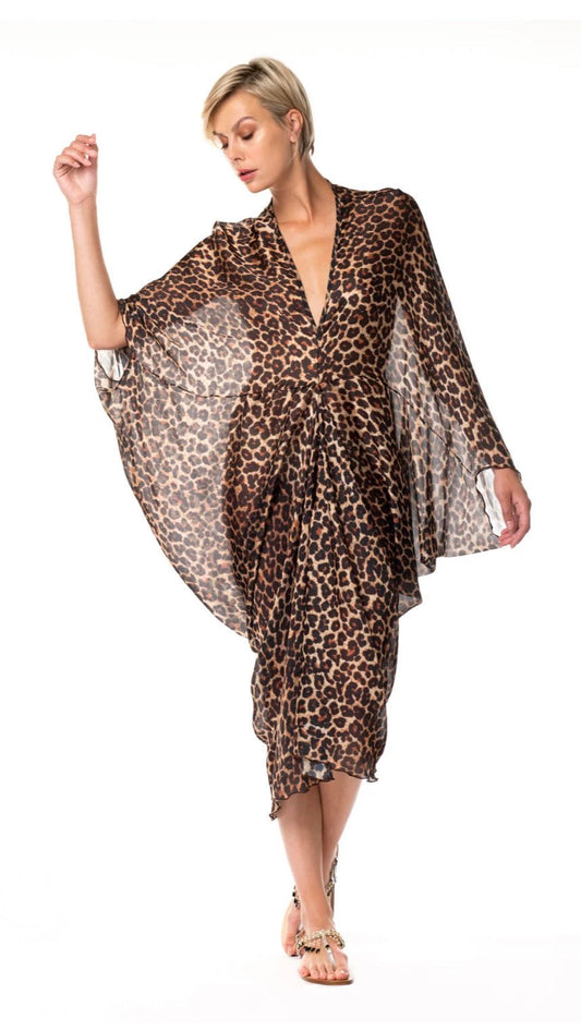 ACQUADICOCCO CAFTANO LUNGO ANIMALIER