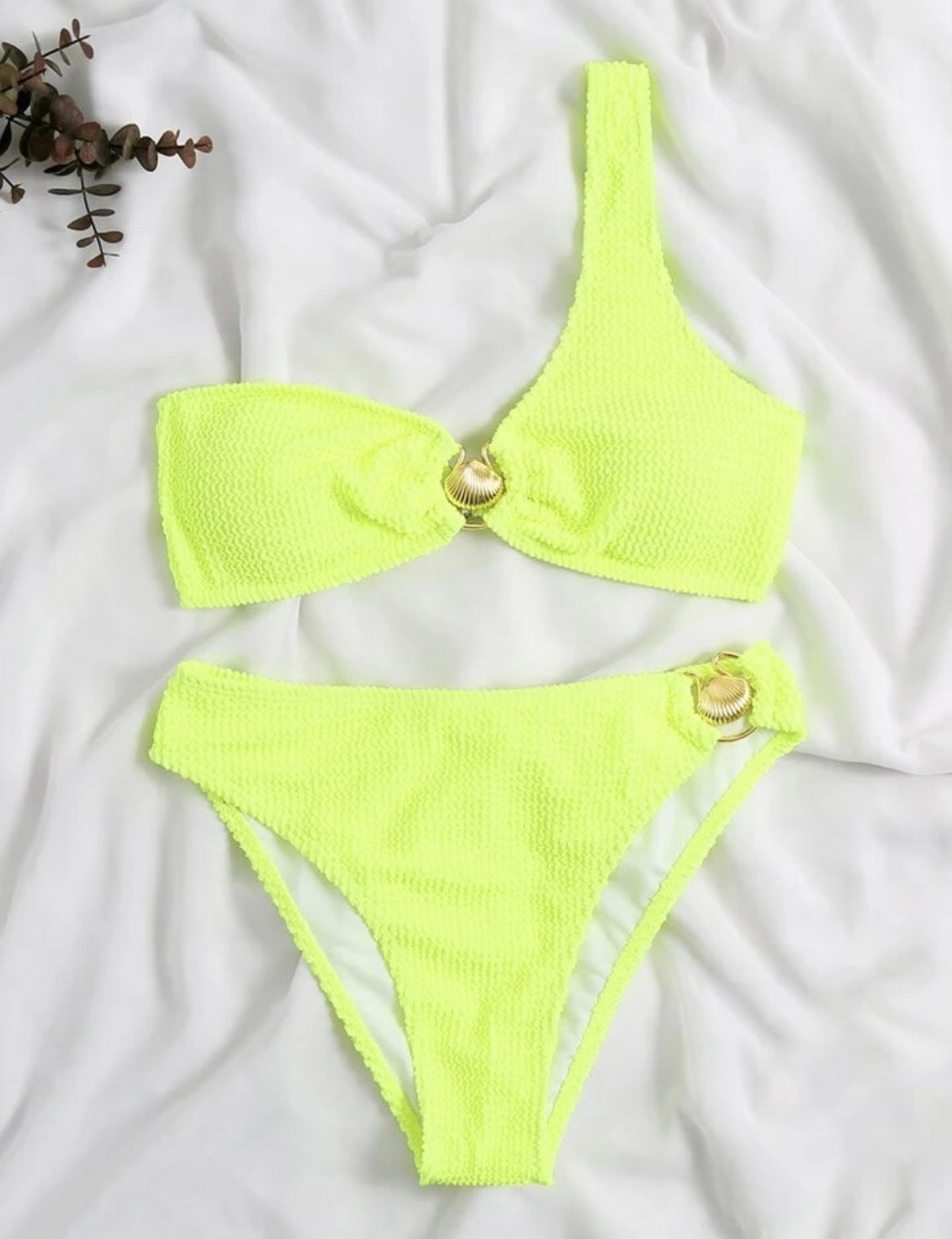 ASYMETRIC JULIA RUSHED BIKINI