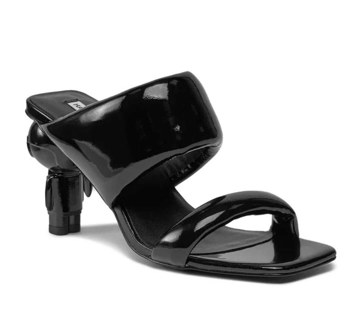 KARL LAGERFELD BLACK PATENT MULE