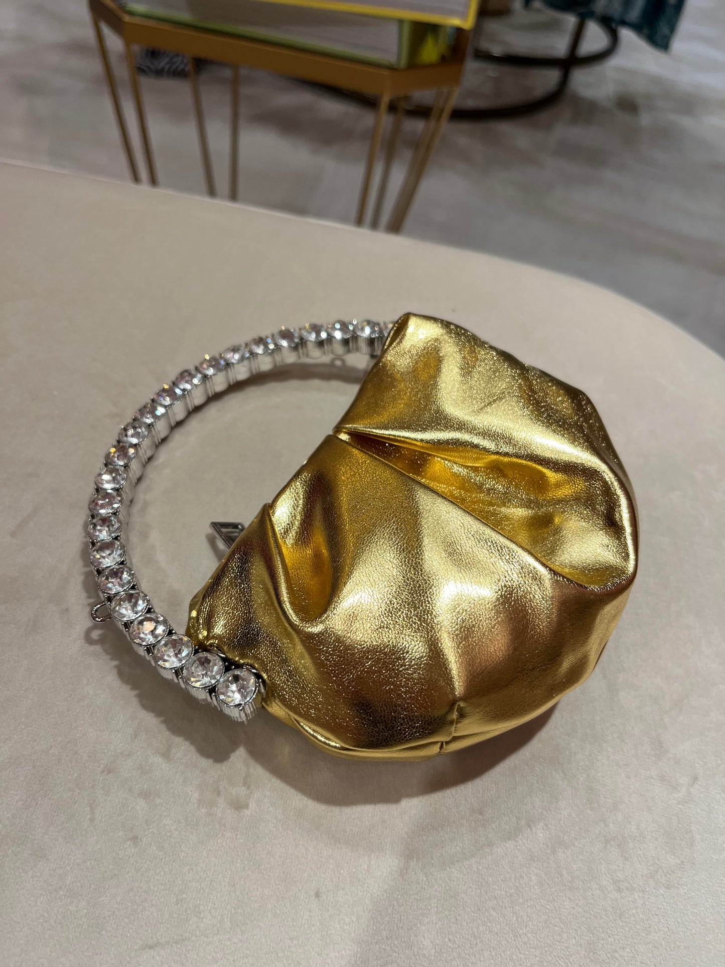 MINI GOLD METALLIC LEATHER PURSE