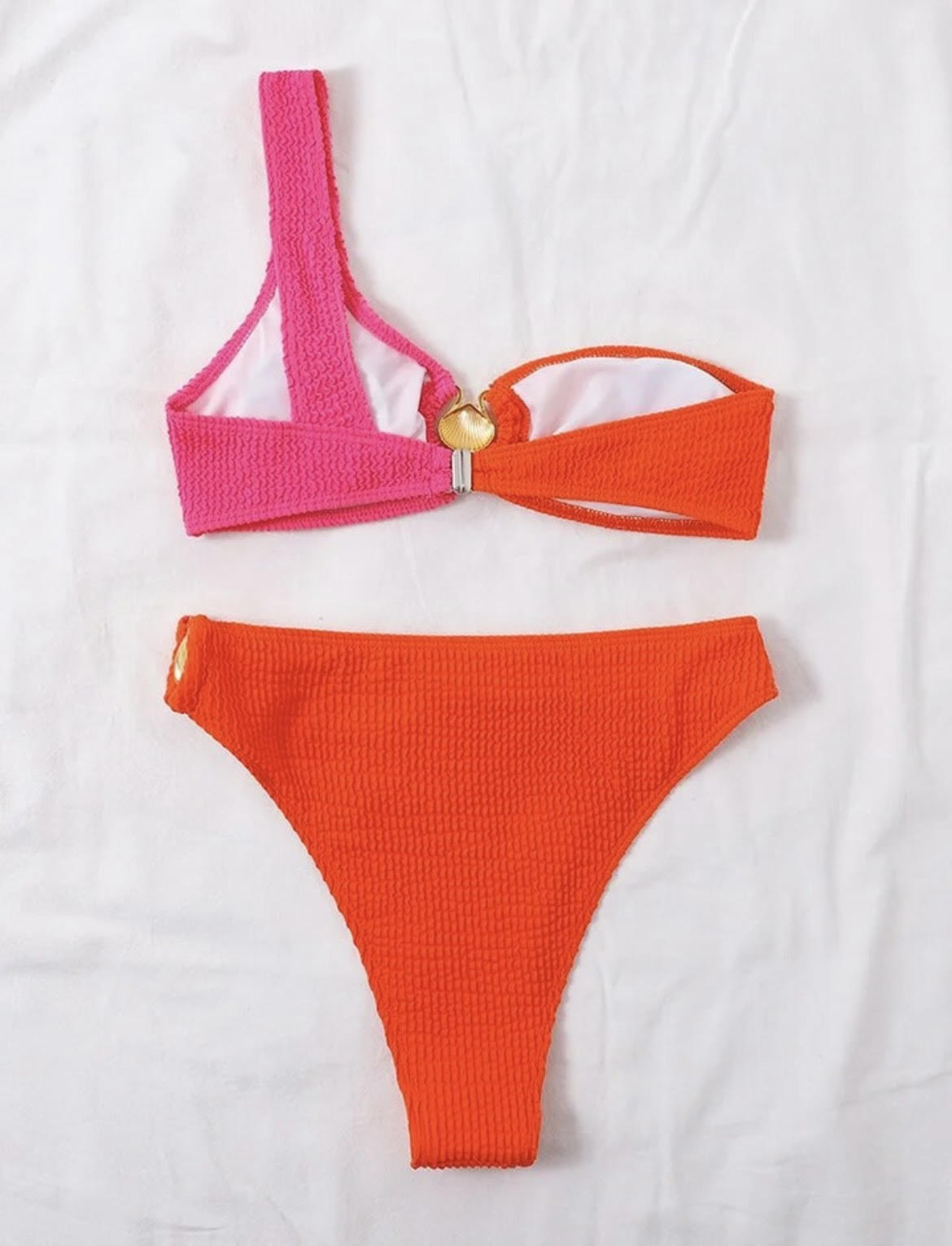 ASYMETRIC JULIA RUSHED BIKINI