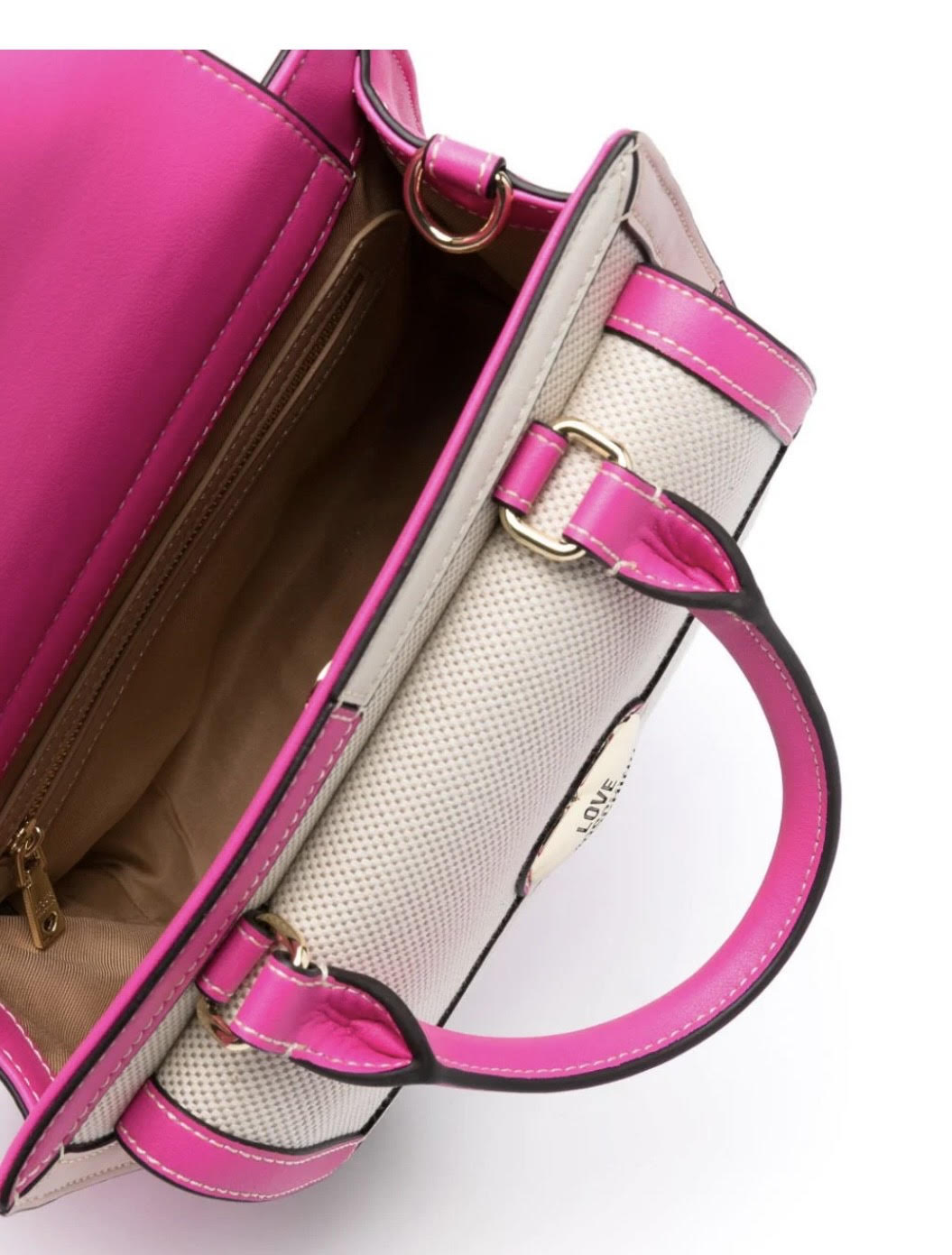 LOVE MOSCHINO COLORBLOCK TOTE BAG