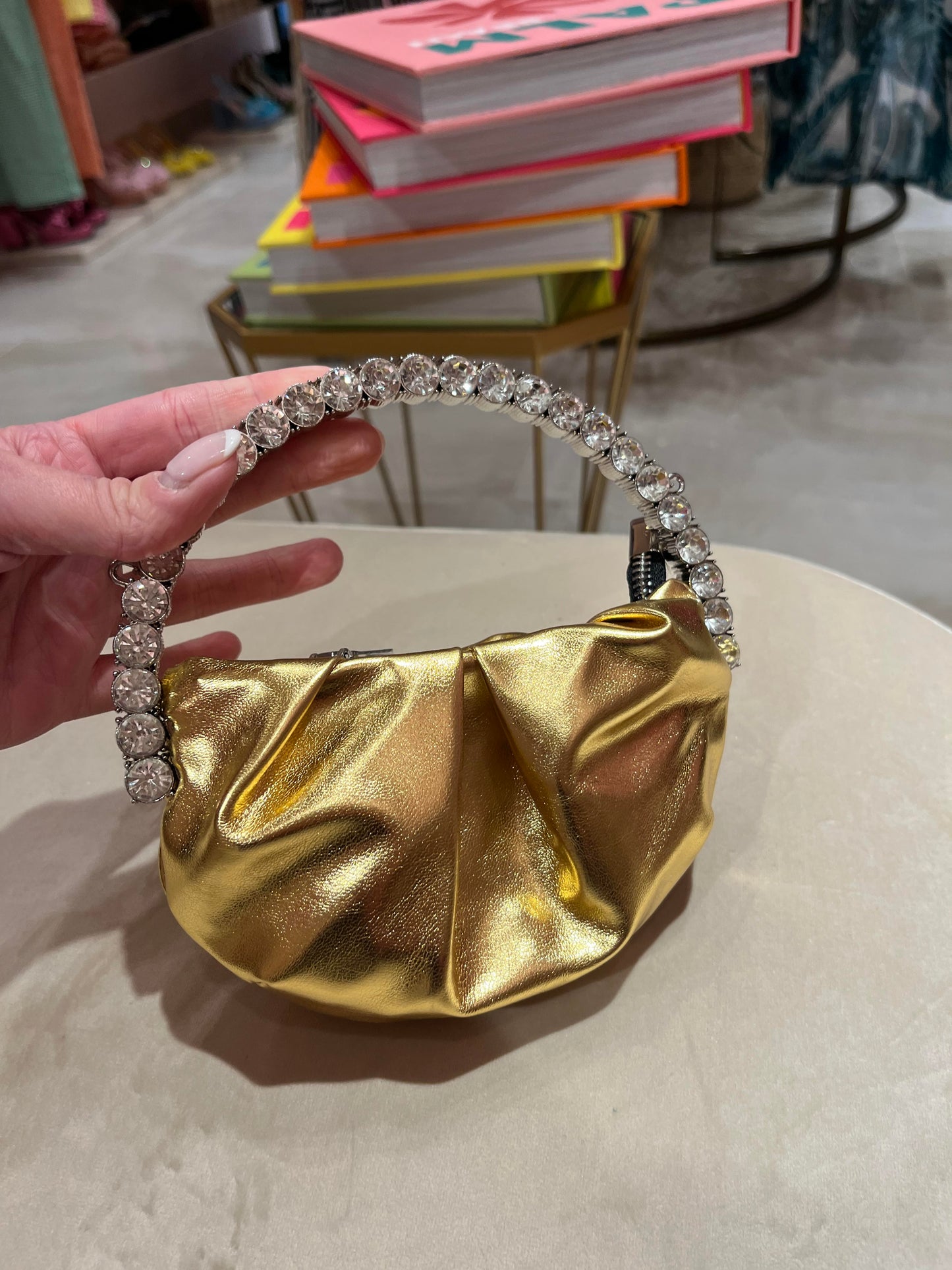 MINI GOLD METALLIC LEATHER PURSE