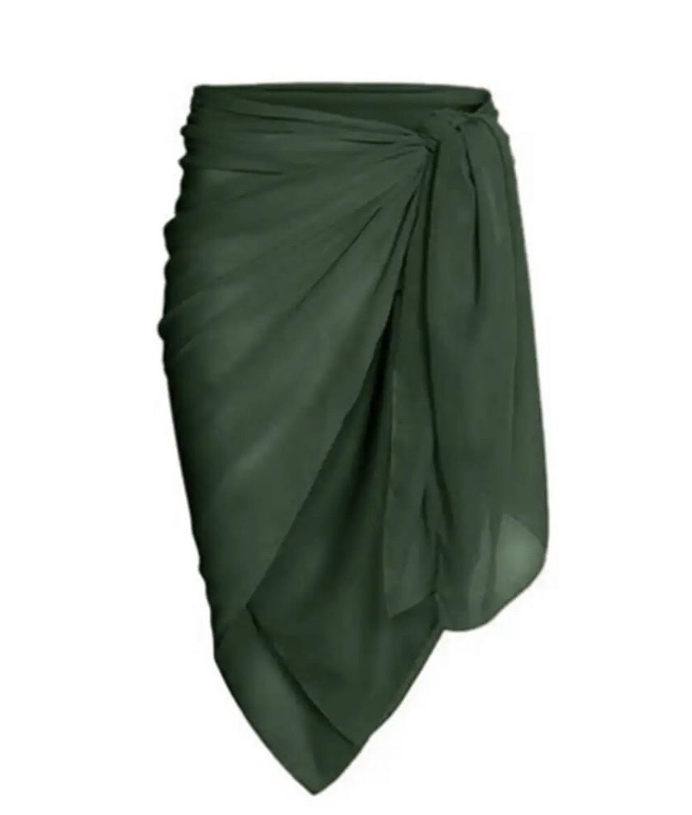 GREEN AMAZONICA FOREST PRINT SWIMWEAR