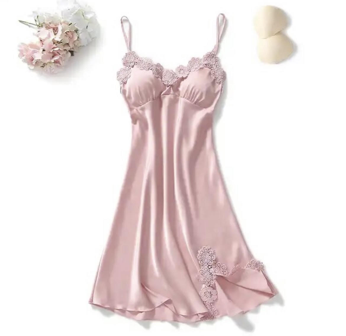 POWDER PINK SATIN NUISETTE